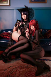 [Zdjęcie internetowe celebrytki COSER] Bloger anime Xiaomei Ma i Yang Dazhen - Witch Gathering