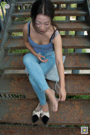 [Camellia Photography LSS] NO.010 Peônia Peônia, pés descalços de seda curtos de peônia