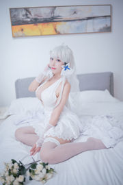 [COS Welfare] Blogueira de anime Mu Ling Mu0 - Vestido de noiva brilhante