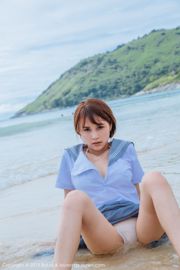 Natsumi-saus "Phuket Travel Shooting" Sexy chef-kok + matrozenpakje aan zee [BoLoli Club] Vol.077