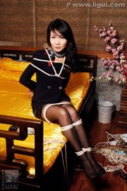 Model LISA "De directeur van de onderwijsafdeling van een volwassen universiteit speelt ook met Meishu" [丽 柜 美 ​​束 LiGui] Silk Foot Photo Picture