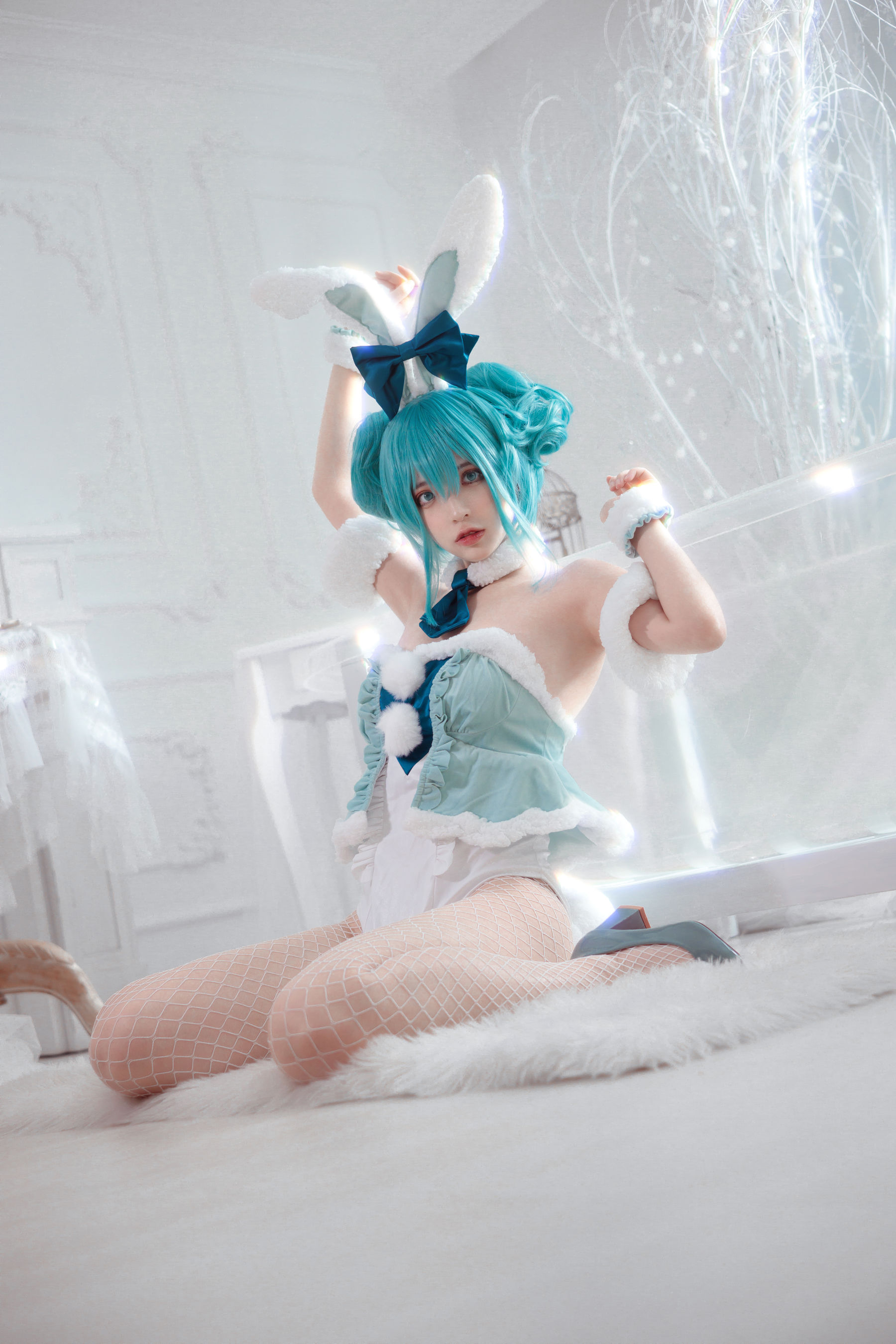 [Netzrotes COSER-Foto] Crazy Cat ss - Miku Hatsune Bunny Girl