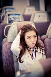 Liu Siqi „Piękna stewardessa na międzynarodowym lotnisku w Hongkongu”